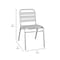 Flash Furniture Commercial Silver Restaurant Stack Chair TLH-015C-GG - alternate 4